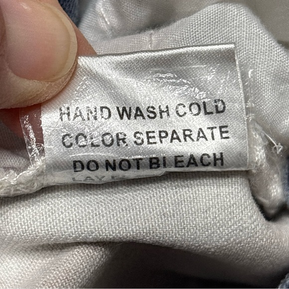 Saints & Heart Striped Flared Wide Leg Women's Jeans~Size L (approx 28x33) - Picture 14 of 14